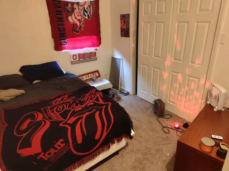 Private resident bedroom at Tina Marie's Recovery Housing in Dayton, Ohio